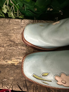 Amper gedragen vintage blokhak laars van Sendra maat 42