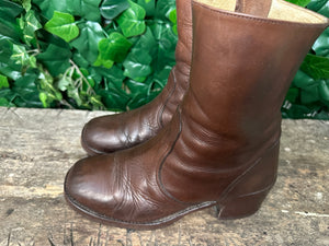 supergave vintage retro blokhak laarsje van Sendra maat 39