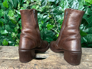 supergave vintage retro blokhak laarsje van Sendra maat 39