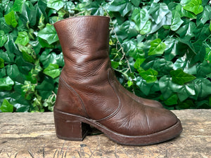 supergave vintage retro blokhak laarsje van Sendra maat 39