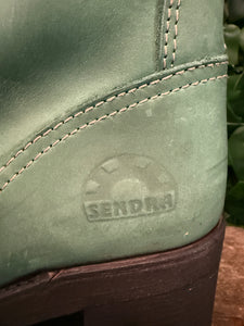 Nieuwe vintage blokhak biker boots van Sendra maat 39